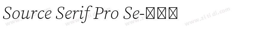 Source Serif Pro Se字体转换